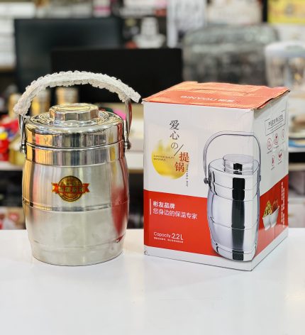 ظرف غذای دو جداره استیل BINYOU